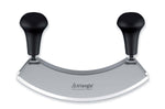 Hachoir berçoir Triangle double lame inox - 3 tailles - 18 cm