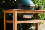 Table en bois d'eucalyptus pour barbecue Big Green Egg XLarge
