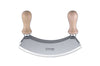 Hachoir berçoir Triangle poignées en hêtre double lame - 2 tailles - 14 cm