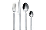Ménagère 24 couverts Alessi Dry inox 18/10 manches satinés design par Achille Castiglioni