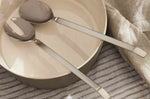 Couverts à salade Alessi Dry inox 18/10 manches satinés 30cm design par Achille Castiglioni