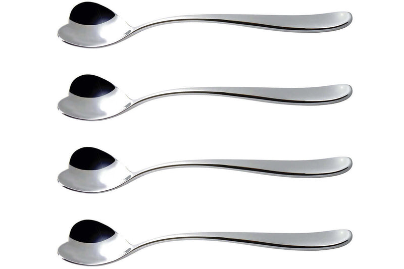 Set de 4 cuillères à glace cœur Alessi Big Love 17cm acier inox 18/10 design par Miriam Mirri