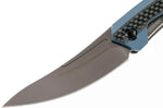 Couteau pliant Kershaw Reverb XL KS.1225 manche en fibre de carbone et G10 bleu/noir 10,9cm