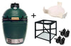 Pack Big Green Egg Medium barbecue + convEGGtor + table modulaire + 4 roulettes