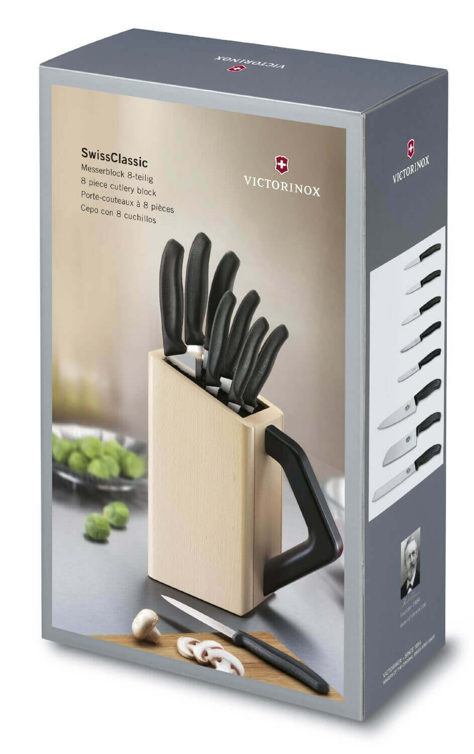 Bloc 8 couteaux de cuisine SwissClassic Victorinox 6.7173.8