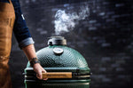 Pack Big Green Egg Large barbecue + convEGGtor + table modulaire + 4 roulettes