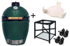 Pack Big Green Egg Large barbecue + convEGGtor + table modulaire + 4 roulettes