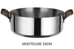 Batterie de cuisine Alessi Edo 7 pièces acier inox 18/10 design par Patricia Urquiola