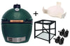 Pack Big Green Egg XLarge barbecue + convEGGtor + table modulaire + 4 roulettes