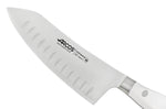 Couteau rocking santoku forgé Riviera White Arcos lame alvéolée 18cm