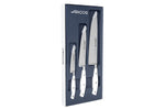Coffret 3 couteaux Arcos Riviera White forgés : 1 Office + 2 Cuisines (15cm / 20cm)