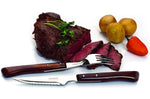 Couteau à steak Arcos Gregorio manche bois lame crantée 11cm