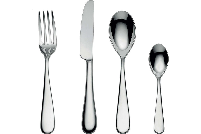 Ménagère 24 couverts Alessi Nuovo Milano inox 18/10 monobloc design par Ettore Sottsass
