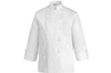 Veste de cuisine unisexe Egochef Rex blanche 100% coton à manches longues