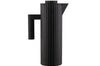 Carafe isotherme Alessi Plissé 1L double paroi design par Michele De Lucchi - Noir