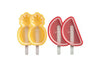 Set de 4 moules à glace Lékué en silicone - Formes pastèque et ananas