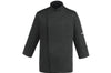 Veste de cuisine unisexe Egochef Cheap Air Plus noire polyester et coton à manches longues
