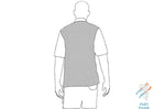 Veste de cuisine unisexe Egochef Ottavio Air Plus blanche 100% microfibre à manches courtes