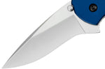 Couteau pliant Kershaw Scallion Navy Blue KS.1620NB manche en aluminium anodisé bleu 8,9cm