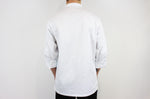 Veste de cuisine unisexe Egochef Rex blanche 100% coton à manches longues