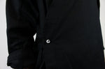 Veste de cuisine unisexe Egochef Sushi noire kimono polyester et coton à manches longues