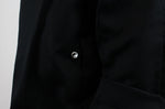 Veste de cuisine unisexe Egochef Sushi noire kimono polyester et coton à manches longues
