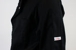 Veste de cuisine unisexe Egochef Cheap Air Plus noire polyester et coton à manches longues