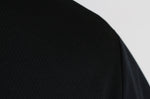 Veste de cuisine unisexe Egochef Ottavio Air Plus noire 100% microfibre à manches courtes