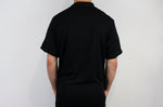Veste de cuisine unisexe Egochef Pizzaiolo noire 100% Air Plus à manches courtes