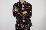 Veste de cuisine unisexe Egochef Sushi caractères japonais kimono 100% coton à manches longues