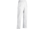 Pantalon de cuisine unisexe Egochef Nurse blanc 100% coton