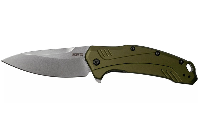Couteau pliant Kershaw Link Olive KS.1776OLSW manche en aluminium anodisé vert 11,2cm