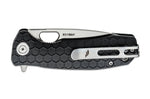 Couteau pliant Honey Badger Flipper Small 01HO008 manche nylon / fibres de verre noir 9,4cm