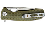 Couteau pliant Honey Badger Flipper Small 01HO010 manche nylon / fibres de verre vert kaki 9,4cm