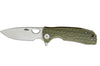Couteau pliant Honey Badger Flipper Small 01HO010 manche nylon / fibres de verre vert kaki 9,4cm