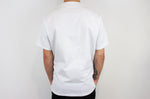 Veste de cuisine unisexe Egochef Leonardo blanche 100% coton à manches courtes