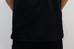 Veste de cuisine unisexe Egochef Leonardo noire polyester et coton à manches courtes