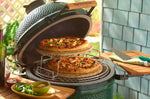 Tablettes latérales en bois d'acacia pour barbecue Big Green Egg MiniMax