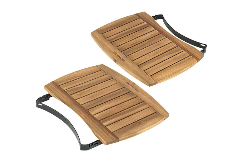 Tablettes latérales en bois d'acacia pour barbecue Big Green Egg Small