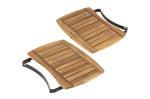 Tablettes latérales en bois d'acacia pour barbecue Big Green Egg Small