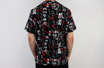 Veste de cuisine unisexe Egochef Leonardo caractères japonais 100% coton à manches courtes