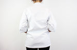 Veste de cuisine unisexe Egochef Rex blanche 100% coton à manches longues