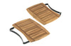 Tablettes latérales en bois d'acacia pour barbecue Big Green Egg Medium