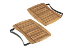 Tablettes latérales en bois d'acacia pour barbecue Big Green Egg Medium