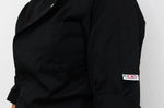 Veste de cuisine unisexe Egochef Cheap Air Plus noire polyester et coton à manches longues