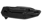 Couteau pliant Kershaw Gravel KS.2065 manche en acier à la finition blackwashed 8,9cm