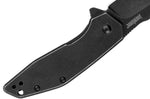 Couteau pliant Kershaw Gravel KS.2065 manche en acier à la finition blackwashed 8,9cm