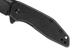 Couteau pliant Kershaw Gravel KS.2065 manche en acier à la finition blackwashed 8,9cm