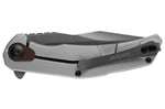 Couteau pliant Kershaw Believer KS.2070 manche en acier inox gris 10,7cm + clip de poche réversible