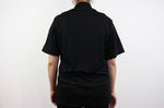Veste de cuisine unisexe Egochef Pizzaiolo noire 100% Air Plus à manches courtes